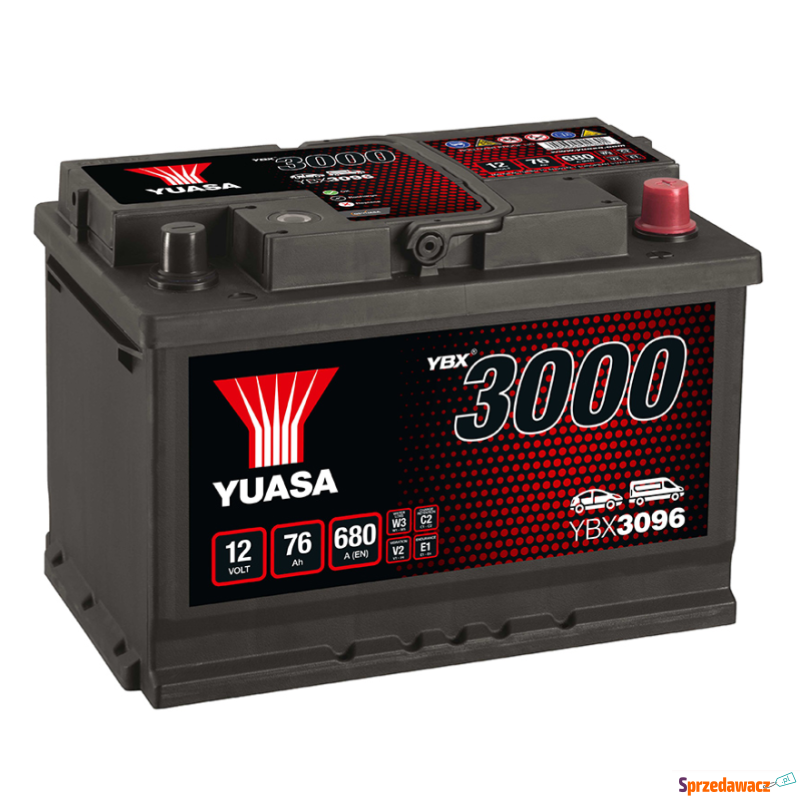 Akumulator Yuasa YBX3096 Standard 12V 76Ah 680A... - Akumulatory - Warszawa