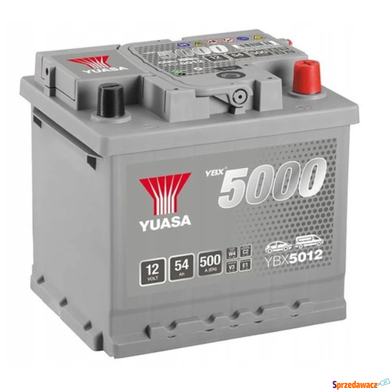 Akumulator Yuasa YBX5012 Silver 12V 54Ah 500A... - Akumulatory - Warszawa