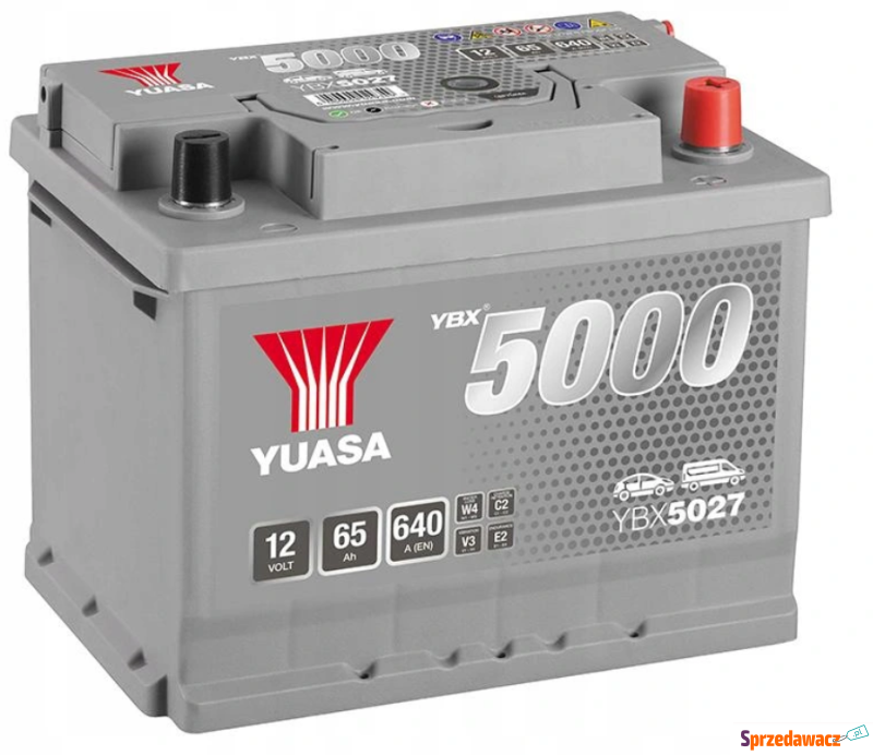 Akumulator Yuasa YBX5027 Silver 12V 65Ah 640A... - Akumulatory - Warszawa