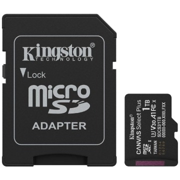 Kingston microSDXC Canvas Select Plus Gen3 1TB 150R Class 10 UHS-I
