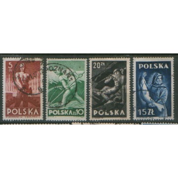 Polska zn. Fi 437 - 40 kas 1947