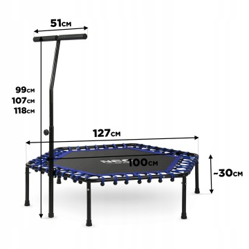 Trampolina Fitness z Uchwytem - Niebieska - Pozostałe - Śrem - zdjęcie 2