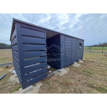 Schowek - domek ogrodowy 4,5x2,5m + wiata 2m -... - Altany, domki, namioty - Toruń - zdjęcie 4