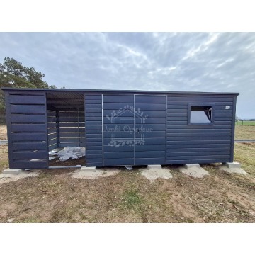 Schowek - domek ogrodowy 4,5x2,5m + wiata 2m -... - Altany, domki, namioty - Toruń - zdjęcie 3