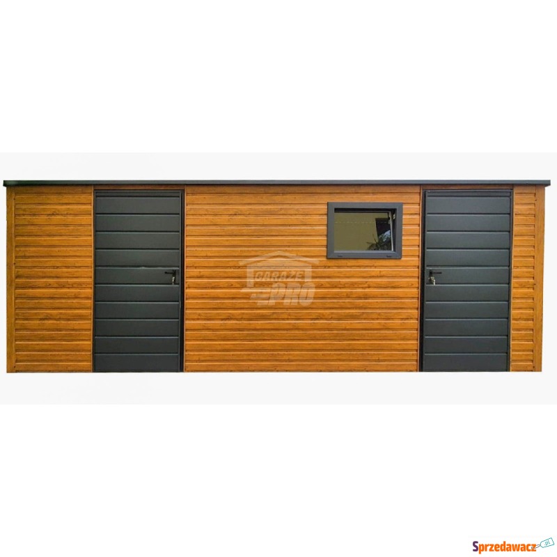 Schowek Domek Ogrodowy 6x3m 2x drzwi 2x okno dach... - Altany, domki, namioty - Brzesko