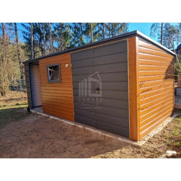 Schowek - domek ogrodowy 4,5x2m + wiata 2m brama... - Altany, domki, namioty - Sieradz - zdjęcie 2
