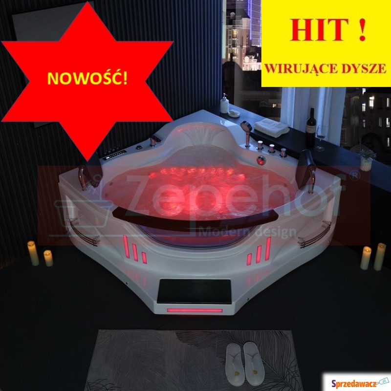 Wanna narożna z hydromasażem B...