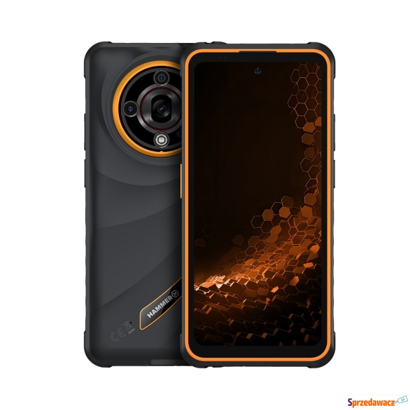 Smartfon Hammer Iron 6 5G 6/128GB czarno-poma... - Smartfony - Toruń