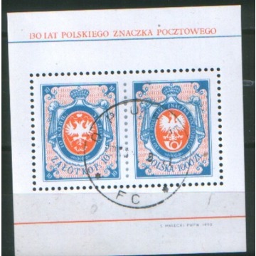 Polska  Fi bl. 96b kas  1990