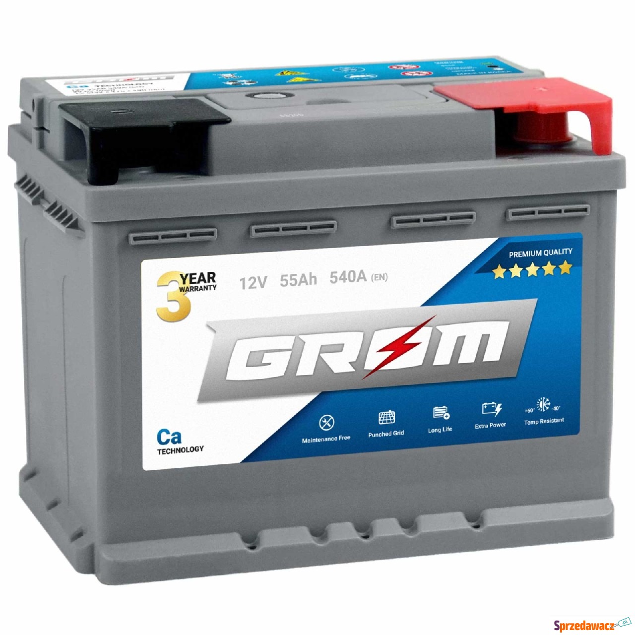 Akumulator GROM Premium 55Ah 540A
