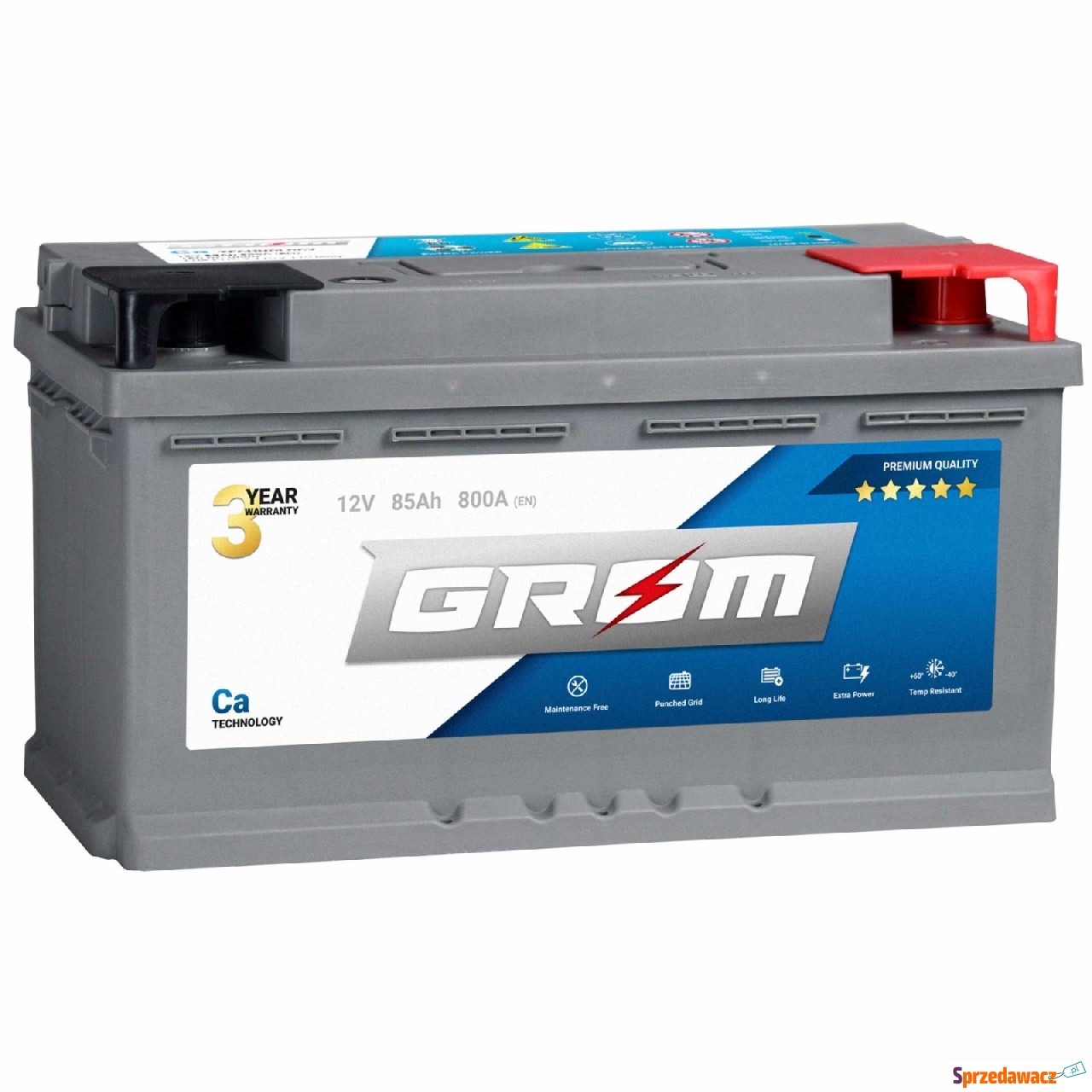Akumulator GROM Premium 85Ah 800A