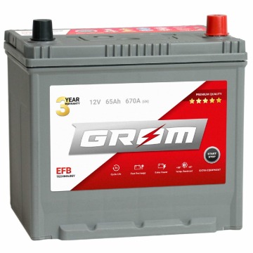 Akumulator Grom Efb Start&Stop 65Ah 670A Japan