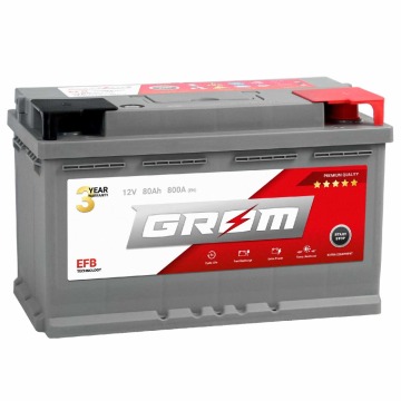 Akumulator Grom Efb Start&Stop 80Ah 800A