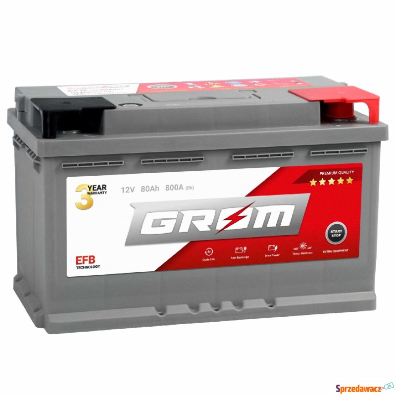 Akumulator Grom Efb Start&Stop 80Ah 800A - Akumulatory - Zawiercie