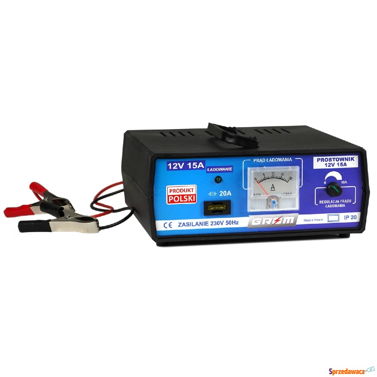 Prostownik 12V 15A Grom