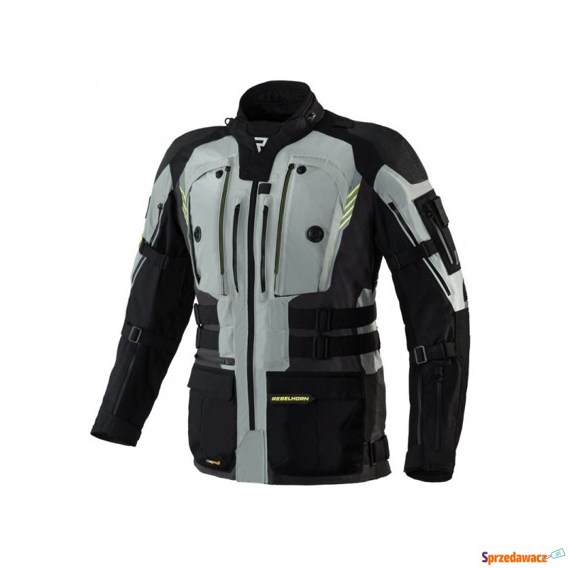 KURTKA TEKSTYLNA REBELHORN PATROL GREY/BL/FLO... - Odzież motocyklowa - Bytom