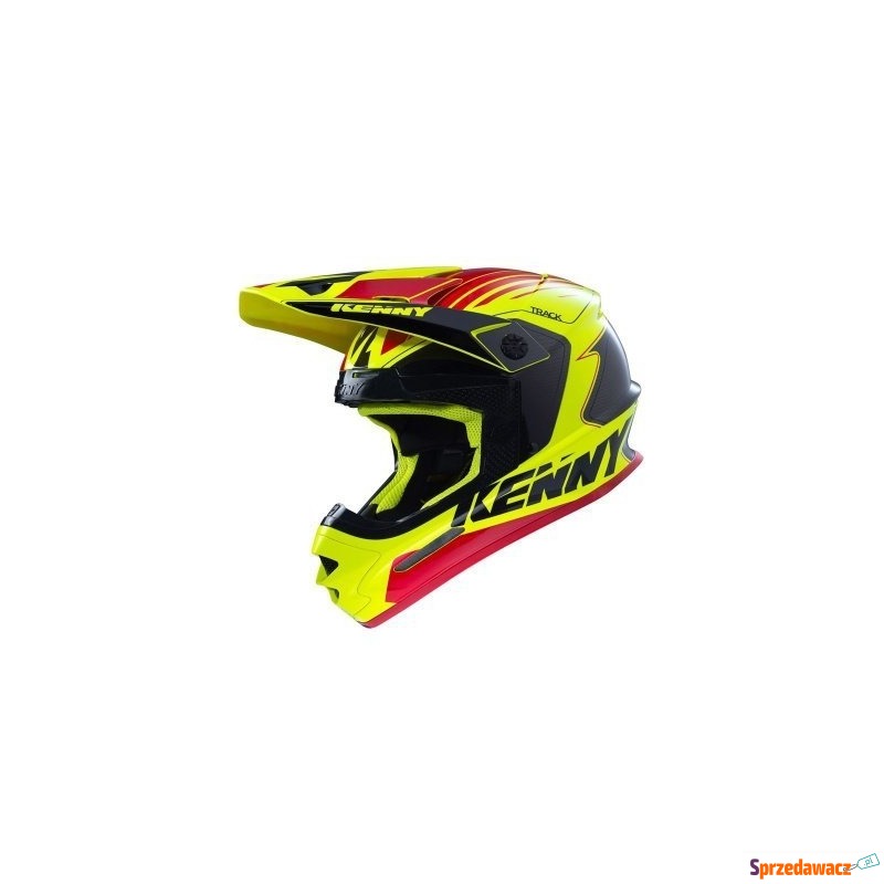 KENNY KASK OFF-ROAD TRACK YELLOW RED - Kaski motocyklowe - Olsztyn