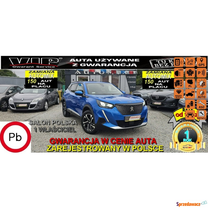 Peugeot 2008  SUV 2020,  1.2 benzyna - Na sprzedaż za 64 900 zł - Świdnica