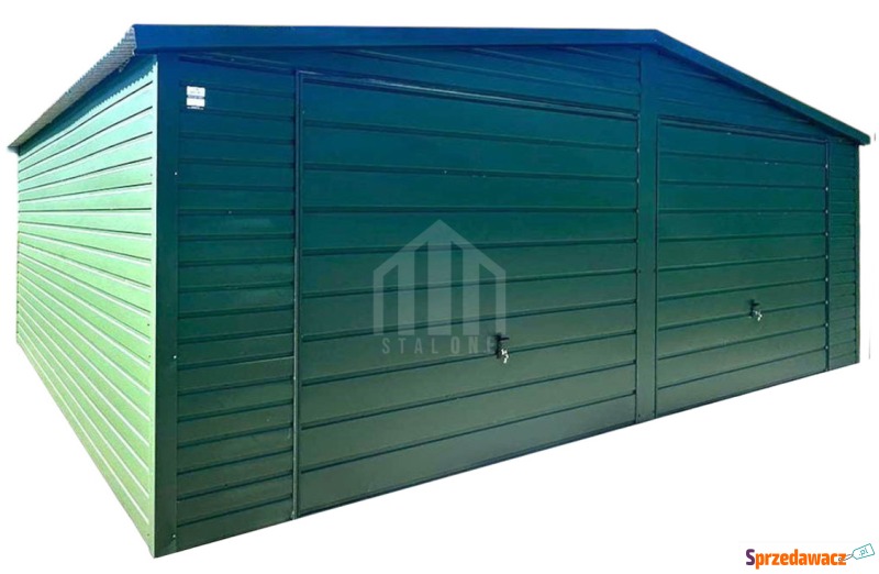 Garaż blaszany 7x5m - 2x brama...