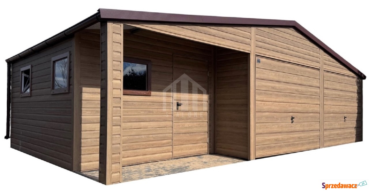 Garaż blaszany 9x4m + wnęka -...
