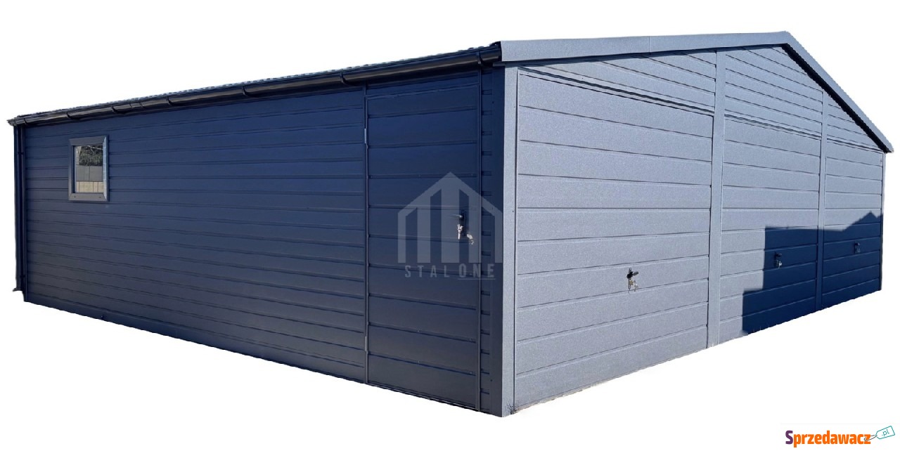 Garaż blaszany 9x5m - 3x brama...
