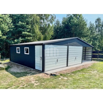 Garaż blaszany  6x6m + wiata 3m 2x brama uchylna... - Garaże i wiaty - Kielce - zdjęcie 2