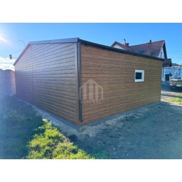 Garaż blaszany 9x6m 2x brama uchylna drzwi 3x... - Garaże i wiaty - Żnin - zdjęcie 4