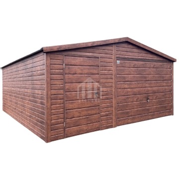 Garaż blaszany 5x5m - brama uchylna - drzwi -... - Garaże i wiaty - Leszno - zdjęcie 1