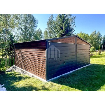 Garaż blaszany 6x4m - 2x brama uchylna - drzwi... - Garaże i wiaty - Katowice - zdjęcie 3