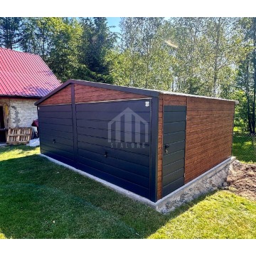 Garaż blaszany 6x4m - 2x brama uchylna - drzwi... - Garaże i wiaty - Katowice - zdjęcie 4