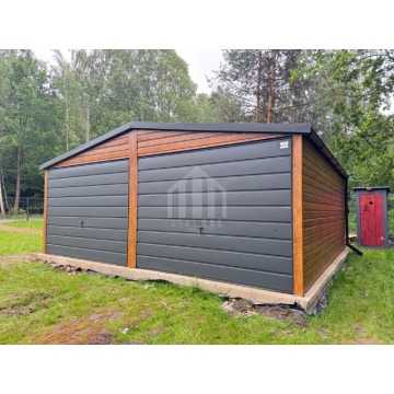 Garaż blaszany 6x5m - 2x brama uchylna - 2x okno... - Garaże i wiaty - Piła - zdjęcie 3