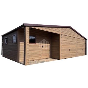 Garaż blaszany 9x4m + wnęka - 2x brama uchylna... - Garaże i wiaty - Koszalin - zdjęcie 1