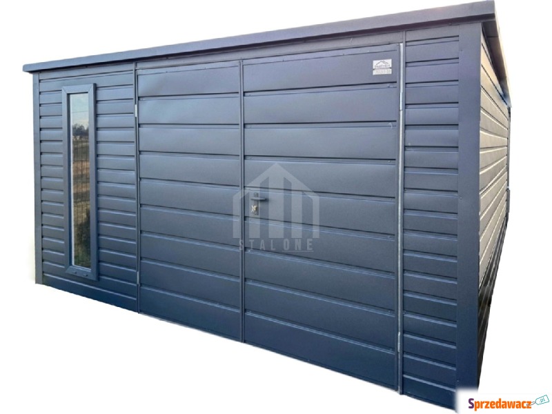 Schowek domek ogrodowy 3,5x4m + wiata 0,5m brama... - Altany, domki, namioty - Radom
