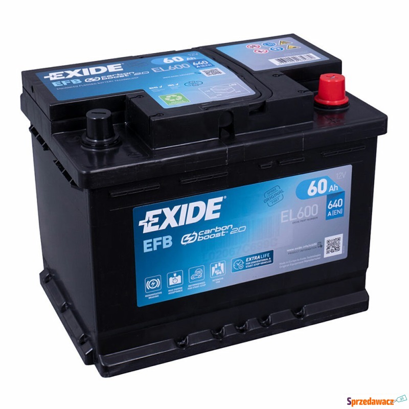 Akumulator 60Ah 640A Exide EFB...