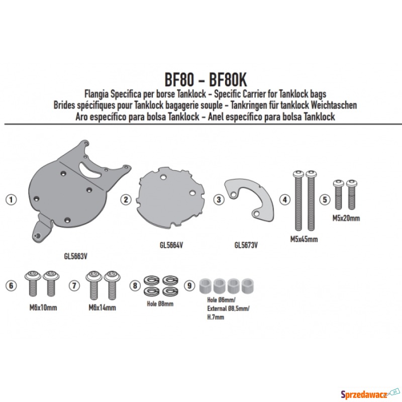GIVI MOCOWANIE TANKLOCK  KTM 890 SMT (23) - Kufry i bagaż - Suwałki