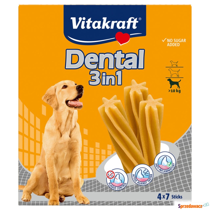 Vitakraft Dental 3in1 medium - 4 x 180 g - Przysmaki dla psów - Słupsk