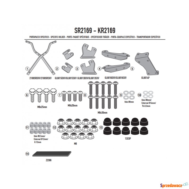 GIVI STELAŻ SAKW BOCZNYCH SERII REMOVE-X YAMAHA... - Kufry i bagaż - Toruń