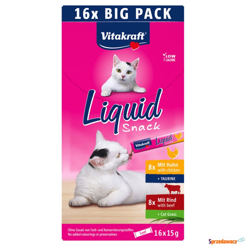Vitakraft Cat Liquid-Snack Multipack - 16 x 15... - Przysmaki dla kotów - Warszawa