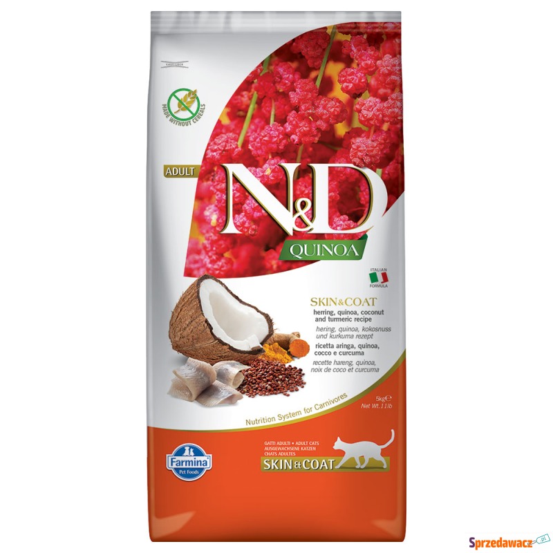 Farmina N&D Quinoa Adult Skin & Coat ze śledziem... - Karmy dla kotów - Radom