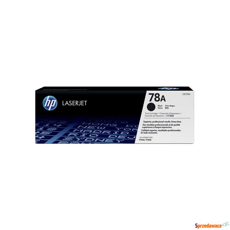 Oryginalny toner HP 78A czarny (CE278A) - Tusze, tonery - Słupsk