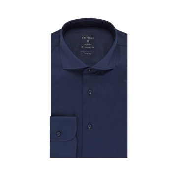 Elegancka granatowa koszula męska taliowana, SLIM FIT Profuomo 42