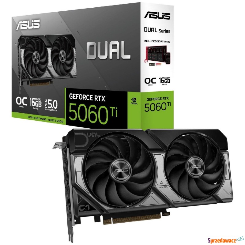 ASUS GeForce RTX 5060 Ti DUAL OC 16GB DLSS 4 - Karty graficzne - Gdańsk