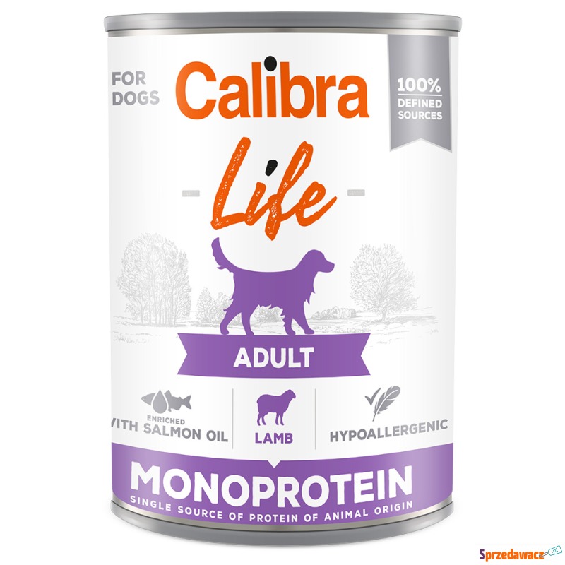 Calibra Dog Life Adult, jagnię...
