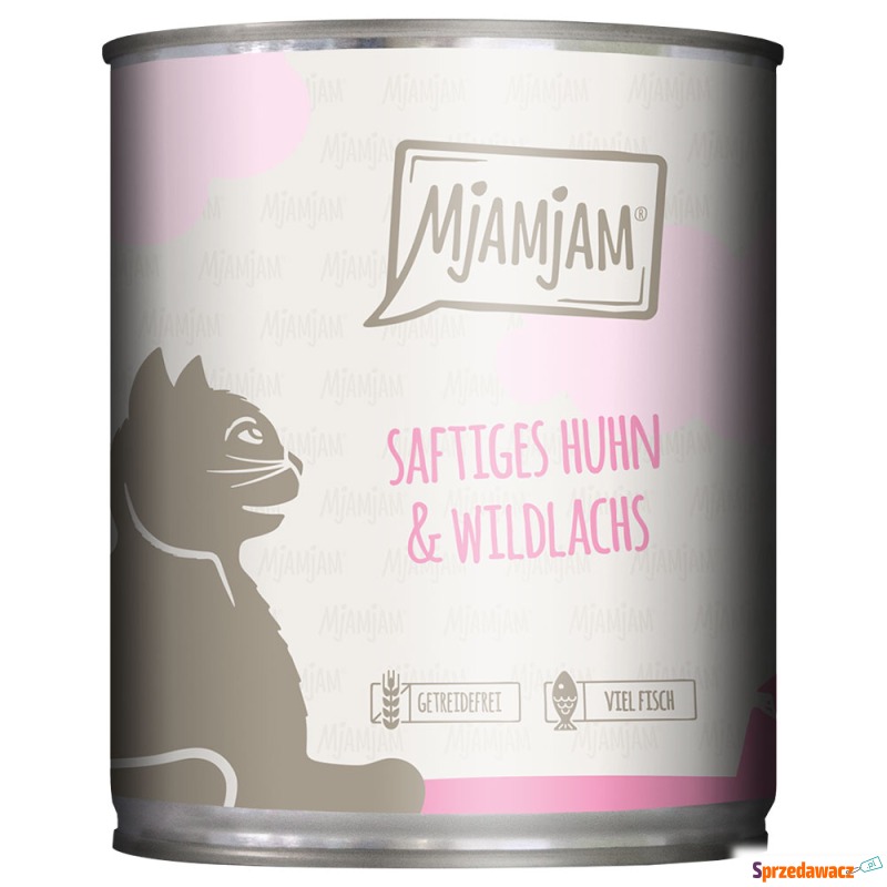 MjAMjAM, 6 x 800 g  - Soczysty kurczak i dziki... - Karmy dla kotów - Olsztyn
