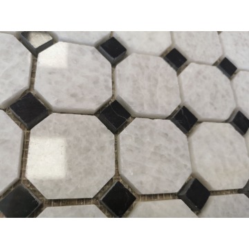 Mozaika Marmurowa Cristal White/Nero Marquina... - Płytki podłogowe - Przemyśl - zdjęcie 3