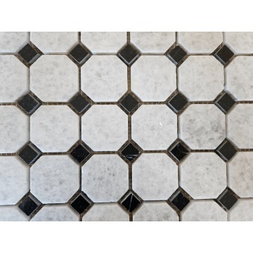 Mozaika Marmurowa Cristal White/Nero Marquina... - Płytki podłogowe - Przemyśl - zdjęcie 1