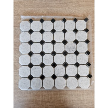 Mozaika Marmurowa Cristal White/Nero Marquina... - Płytki podłogowe - Przemyśl - zdjęcie 2