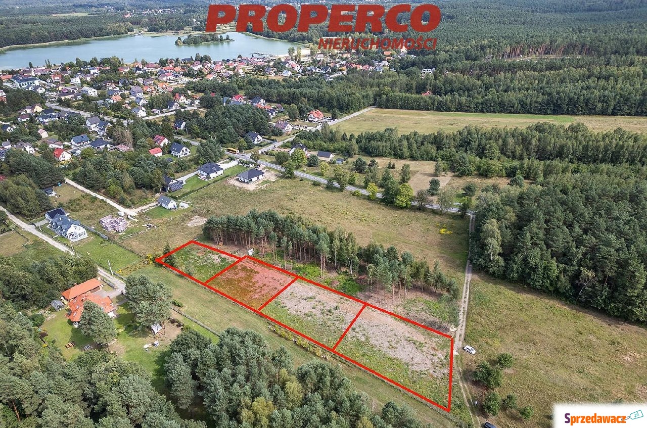 Działka 1000m2, las, zalew - B...