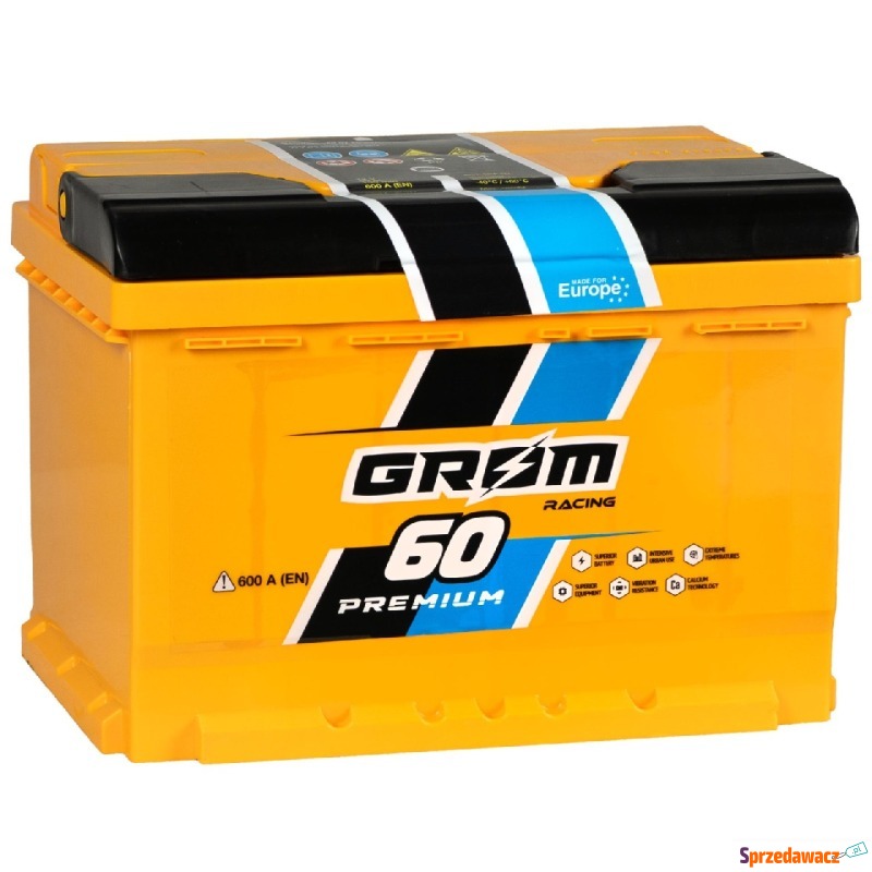 Akumulator 60Ah 600A Grom Racing - Akumulatory - Ruda Śląska