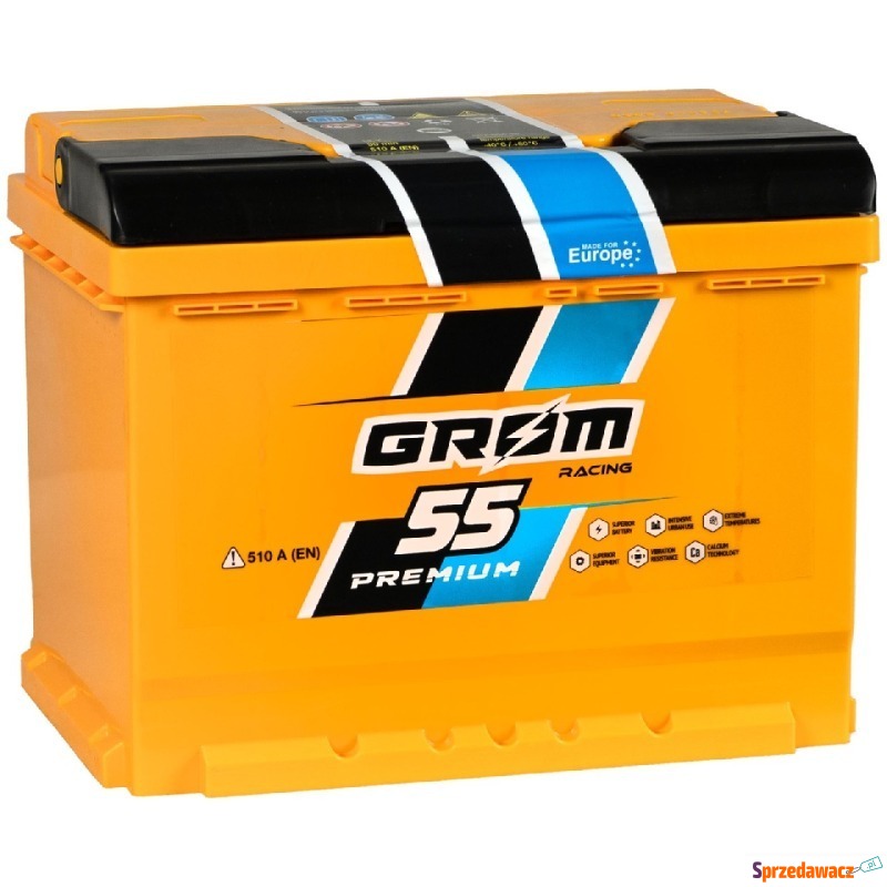 Akumulator 55Ah 510A Grom Racing - Akumulatory - Ruda Śląska